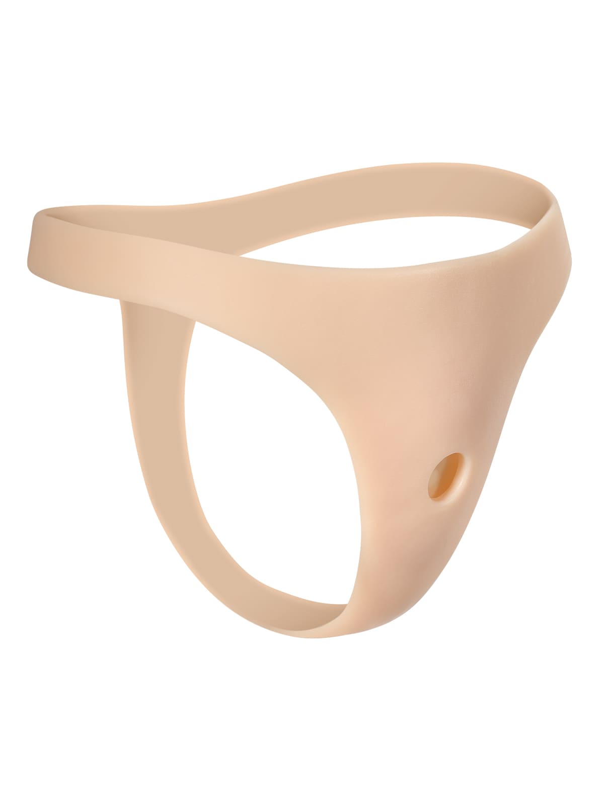 Silicone strap-on designed for waist sizes 37-43 inches, fits suction cup dildos under 3.7 inches comfortably