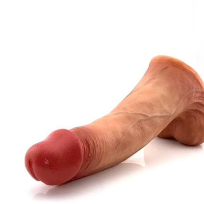 David 6.1 inch Sliding Foreskin Realistic Dildo - RealCocks