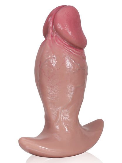 Adam 7" X 3" & 5.3" X 2.2" realistic soft dildo butt plug for intense pleasure