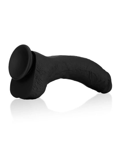 Jason 10" X 2" Luv BBC Black Soft Thick Curved Realistic Dildo - RealCocks