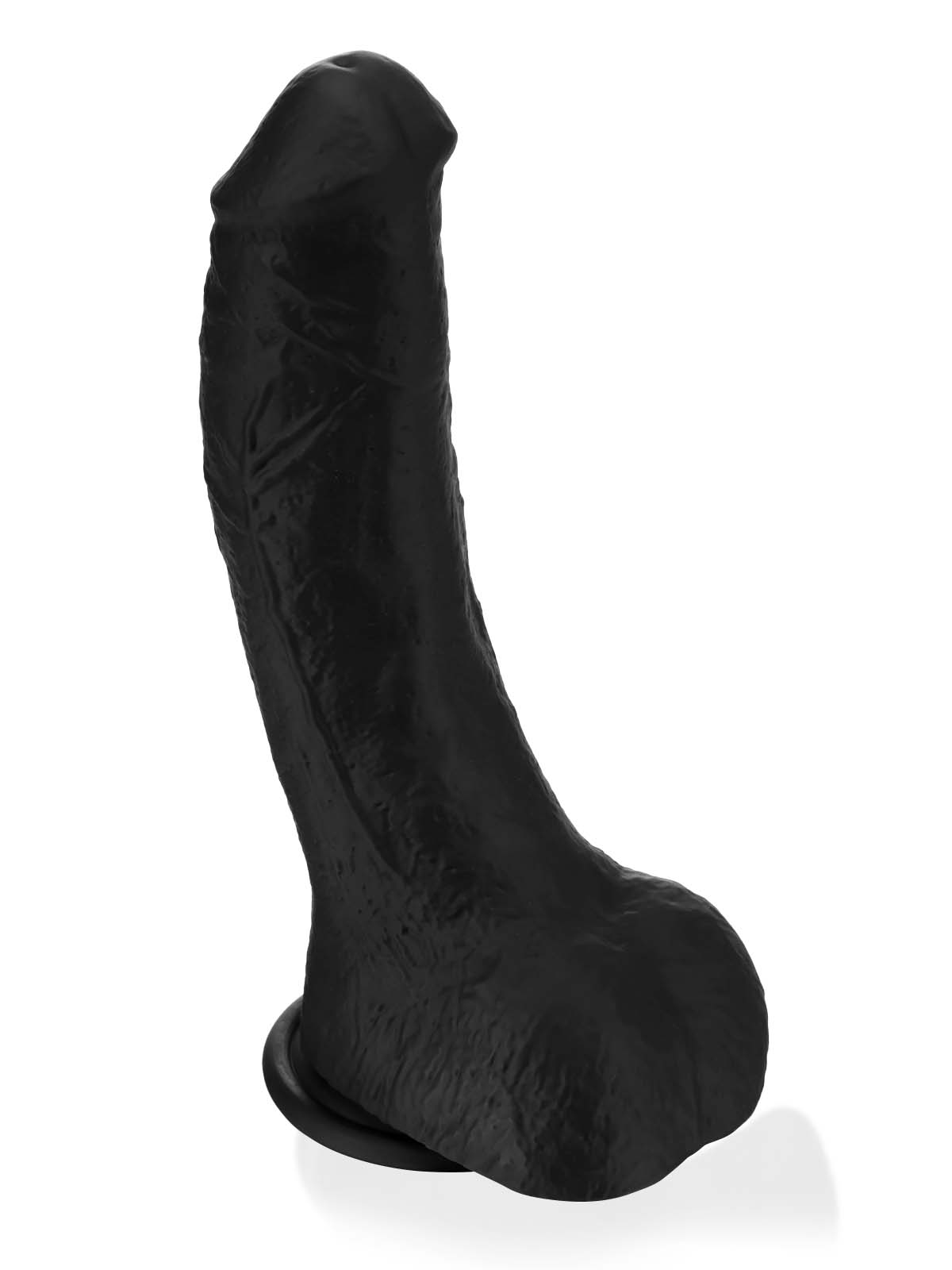 Jason 10" X 2" Luv BBC Black Soft Thick Curved Realistic Dildo - RealCocks