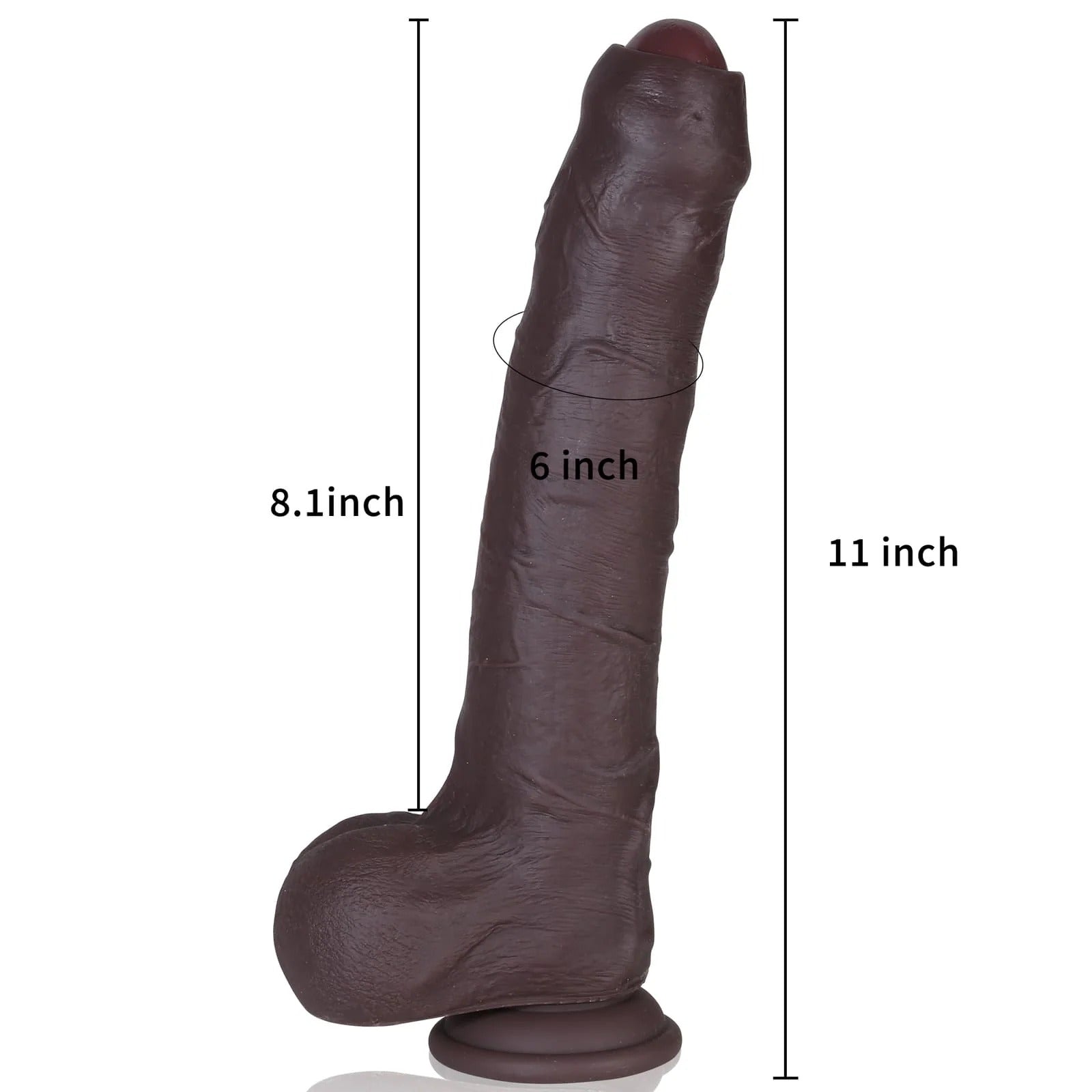 Diego 11inch Huge Foreskin Sliding Skin Life Like Dildo Uncut Dildo - RealCocks