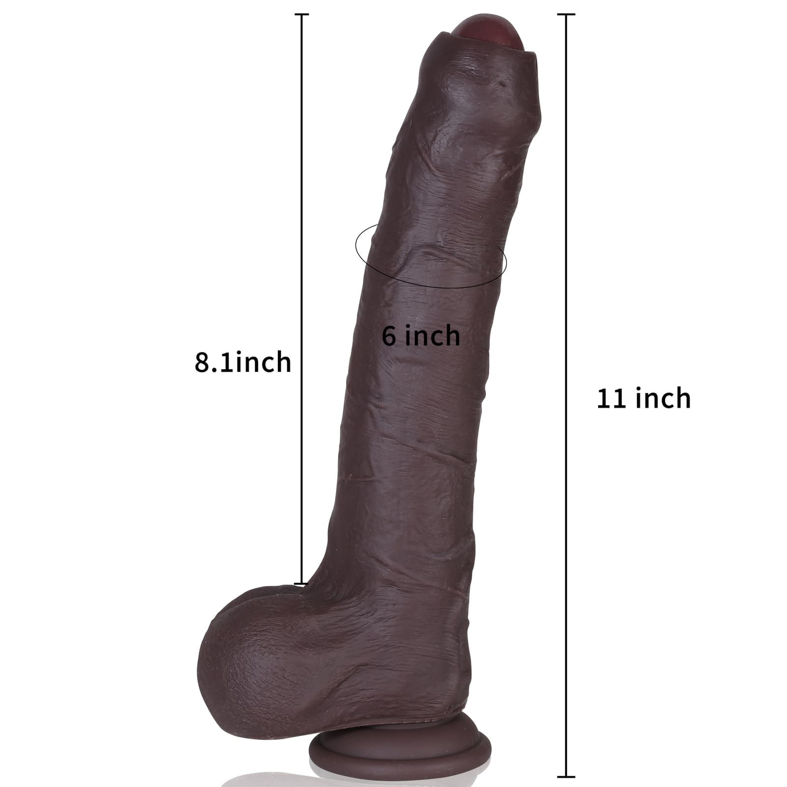 Diego 11 inch Huge Foreskin Sliding Skin The Most Realistic Dildo - RealCocks