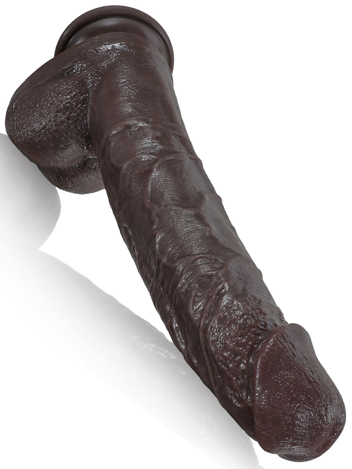 Doctor 10 inch x 1.6 inch Huge Black Dual Density Dildo designed for beginner-friendly pleasure and versatile use