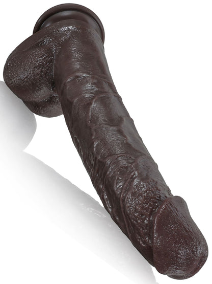 Doctor 10 inch x 1.6 inch Huge Black Dual Density Dildo designed for beginner-friendly pleasure and versatile use