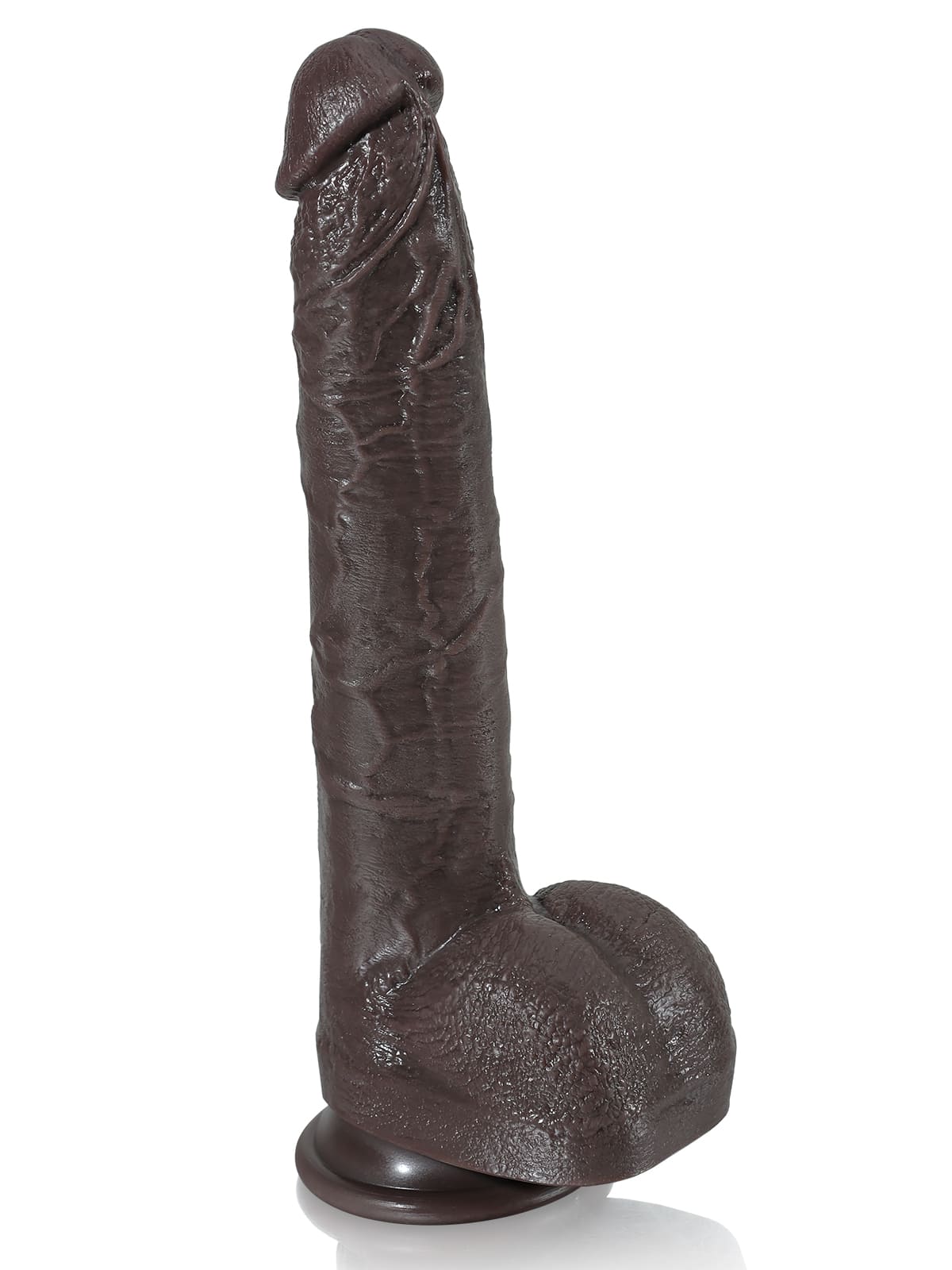 Doctor 10" x 1.6" Huge Black Dual Density Dildo - RealCocks