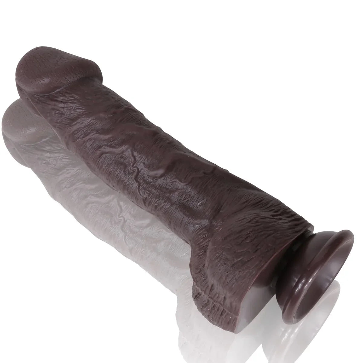 Gáby 9.6inch Black Thick Realistic Dildo Ultra Thick Big Anal Dildo - RealCocks