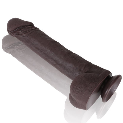 Biggie 13in Realistic Big Black Dildo Huge Dildo G Spot Anal BBC Dildo - RealCocks