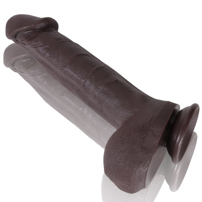 G63 11in Big Black Realistic G Spot Dildo With XL Glan Pleasure Anal Dildo - RealCocks