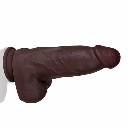 Jack 9in Silicone Black Thick Realistic Dildo - RealCocks