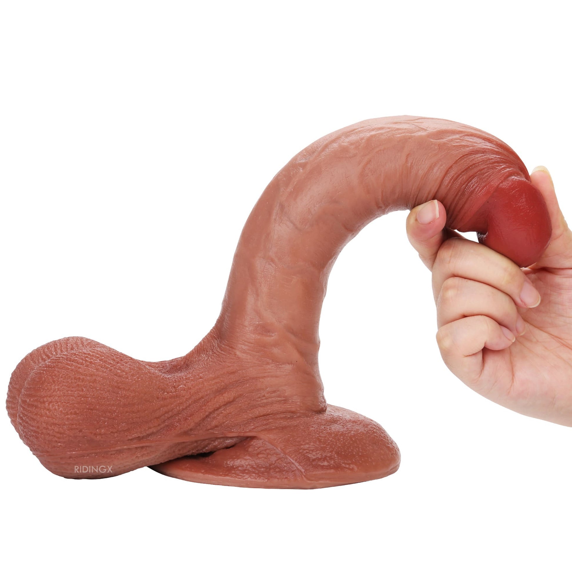 Kevin 9inch Real Skin Dildo Soft Lifelike Dildo & Lifelike Flexible Real Balls - RealCocks