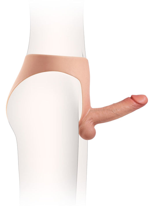 Oscar 6.8" x 1.7" realistic soft silicone strap-on dildo for comfortable, lifelike wear