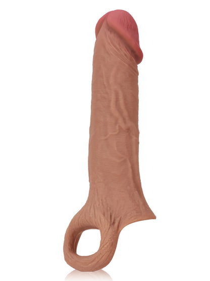 Perfect 8” Length x 5.9” Girth M/L Size Penis Sleeve With Ejaculatory Hole - RealCocks