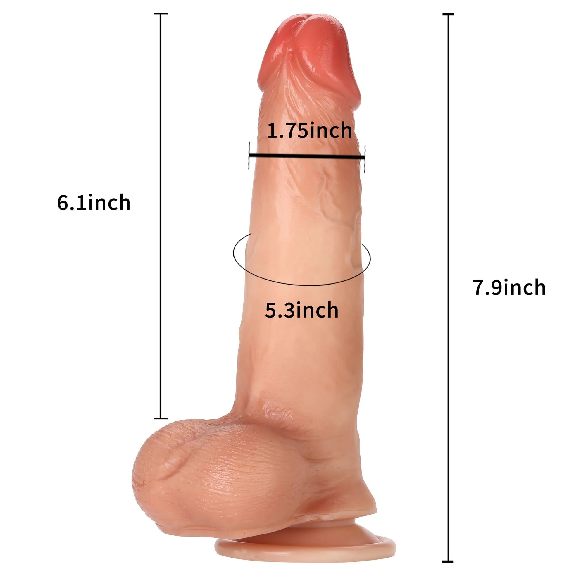 Realcocks Báller 7.9in Sliding Foreskin Black Dildo Lifelike Flexible Real Balls Realistic Dildo - RealCocks