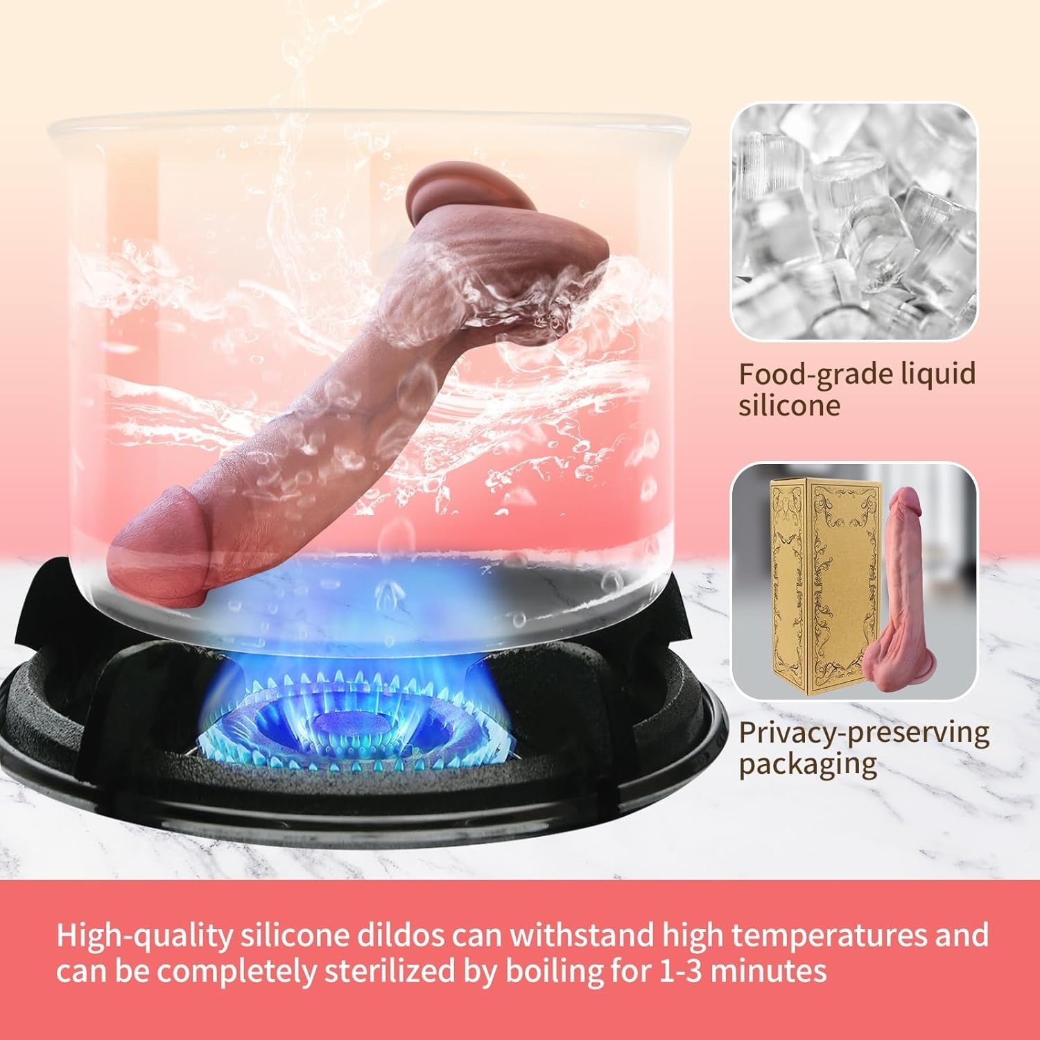 Realcocks 8.6 Inch Real Skin Dildo,Soft Dual-Layer Liquid Silicone Lifelike Dildo - RealCocks