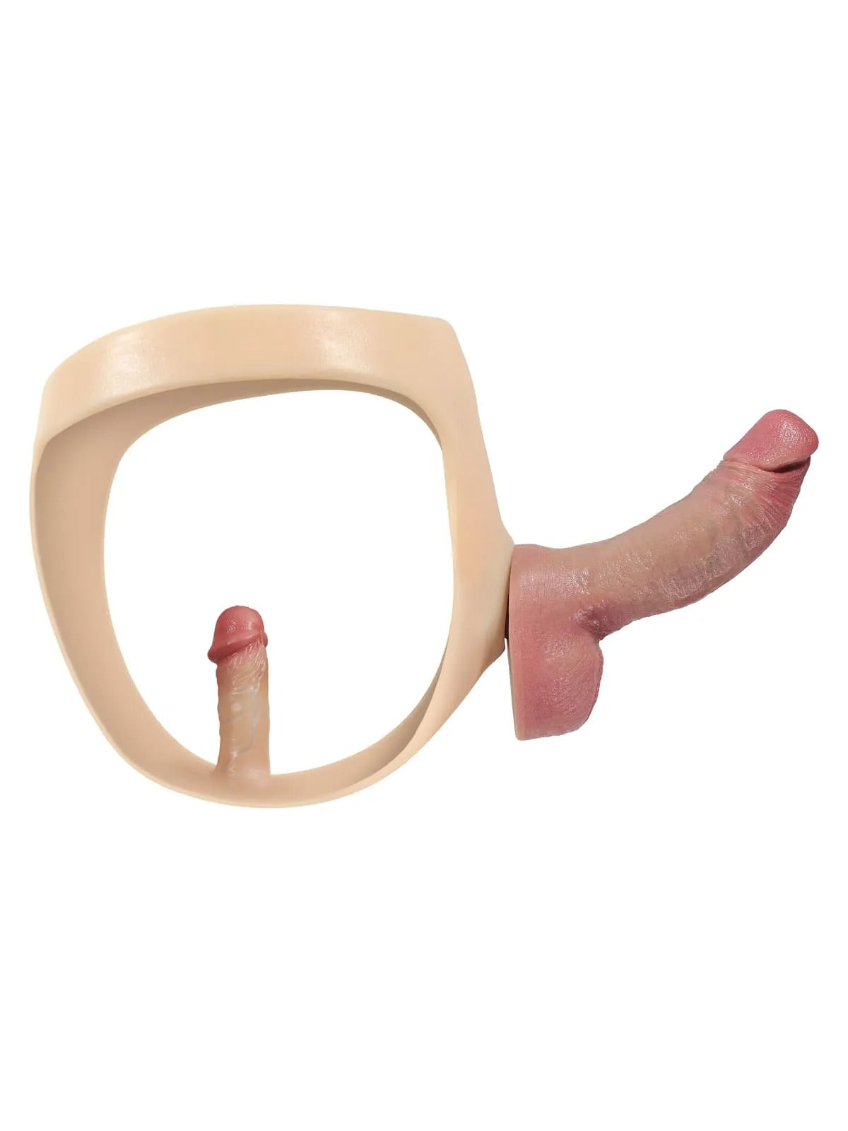 Realcock Silicone Strap-On with Vibrating Anal Dildo for enhanced pleasure and comfort during use