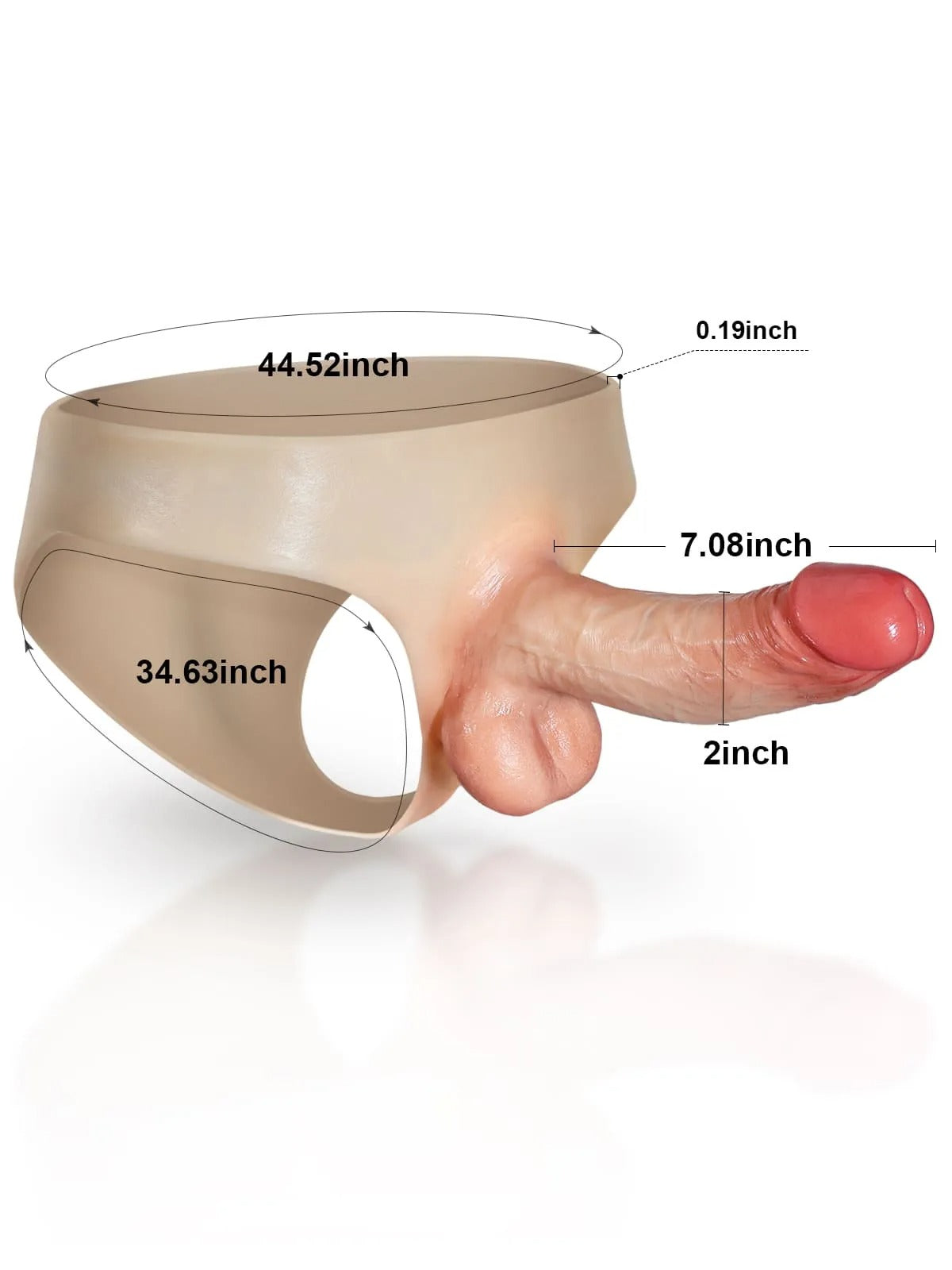 Realcock Silicone Strap On With Solid Dildo & Moving Balls Realistic Lesbian Sex Toys for pleasure and intimacy