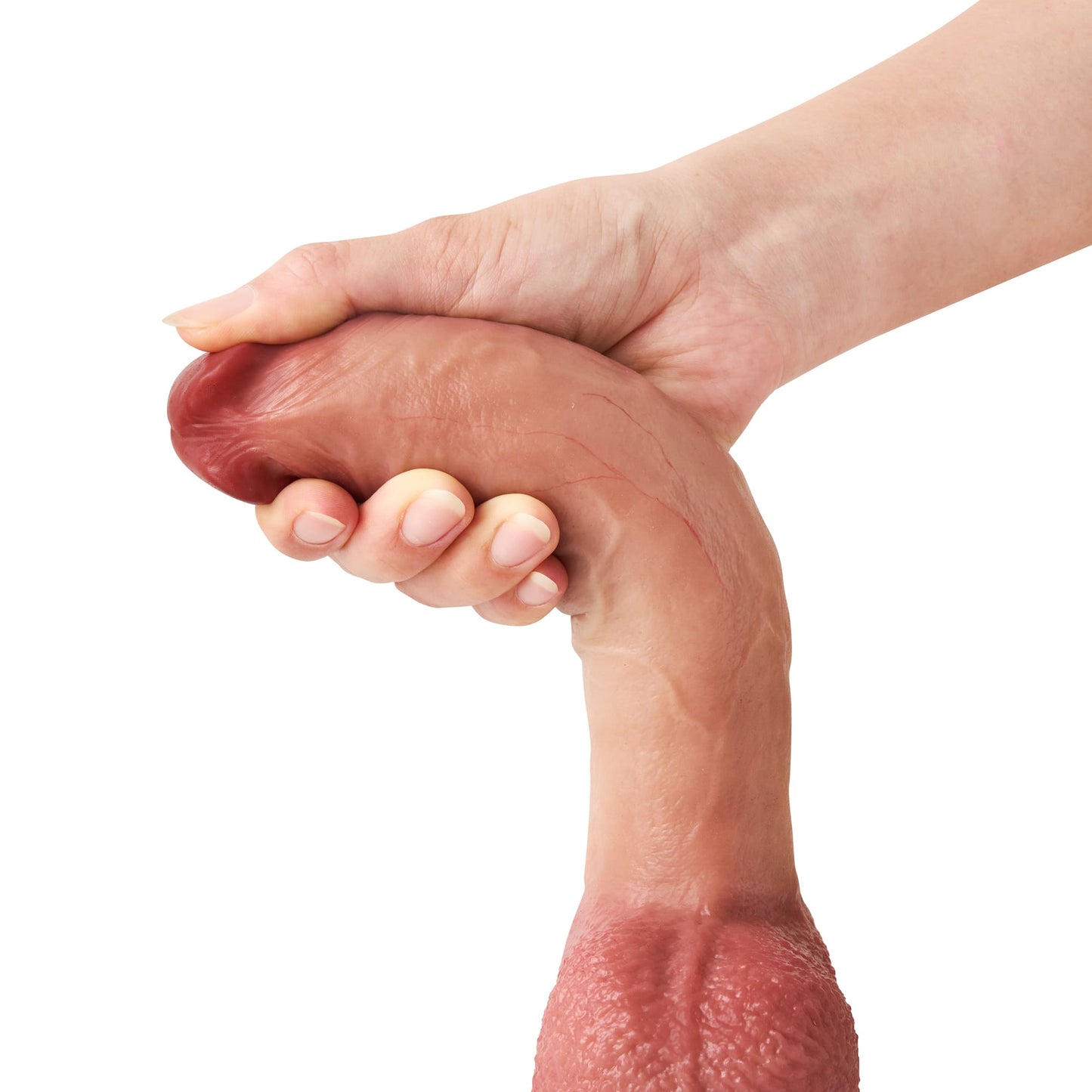 Rex 9 inch Real Feel Realistic Dildo & Soft Glan Realism Penetration - RealCocks