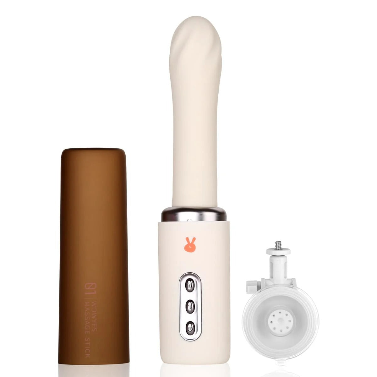 Realcock heating thrusting dildo machine with multiple settings and suction base for enhanced pleasure